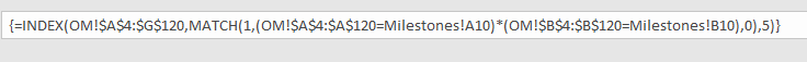 Index Formula for Multiple Criteria